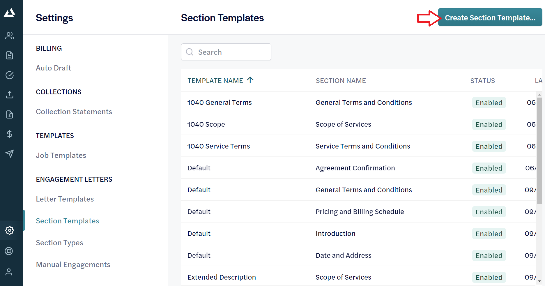 Engagements - Create New Section Template.png