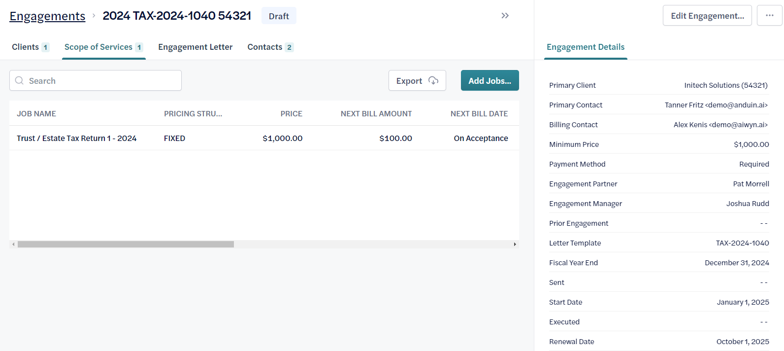 Prepayment Added to Job - scope of service sub tab shown.png