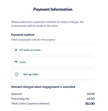 Engagement - Client Portal - Option to Save Payment or Setup Later.png