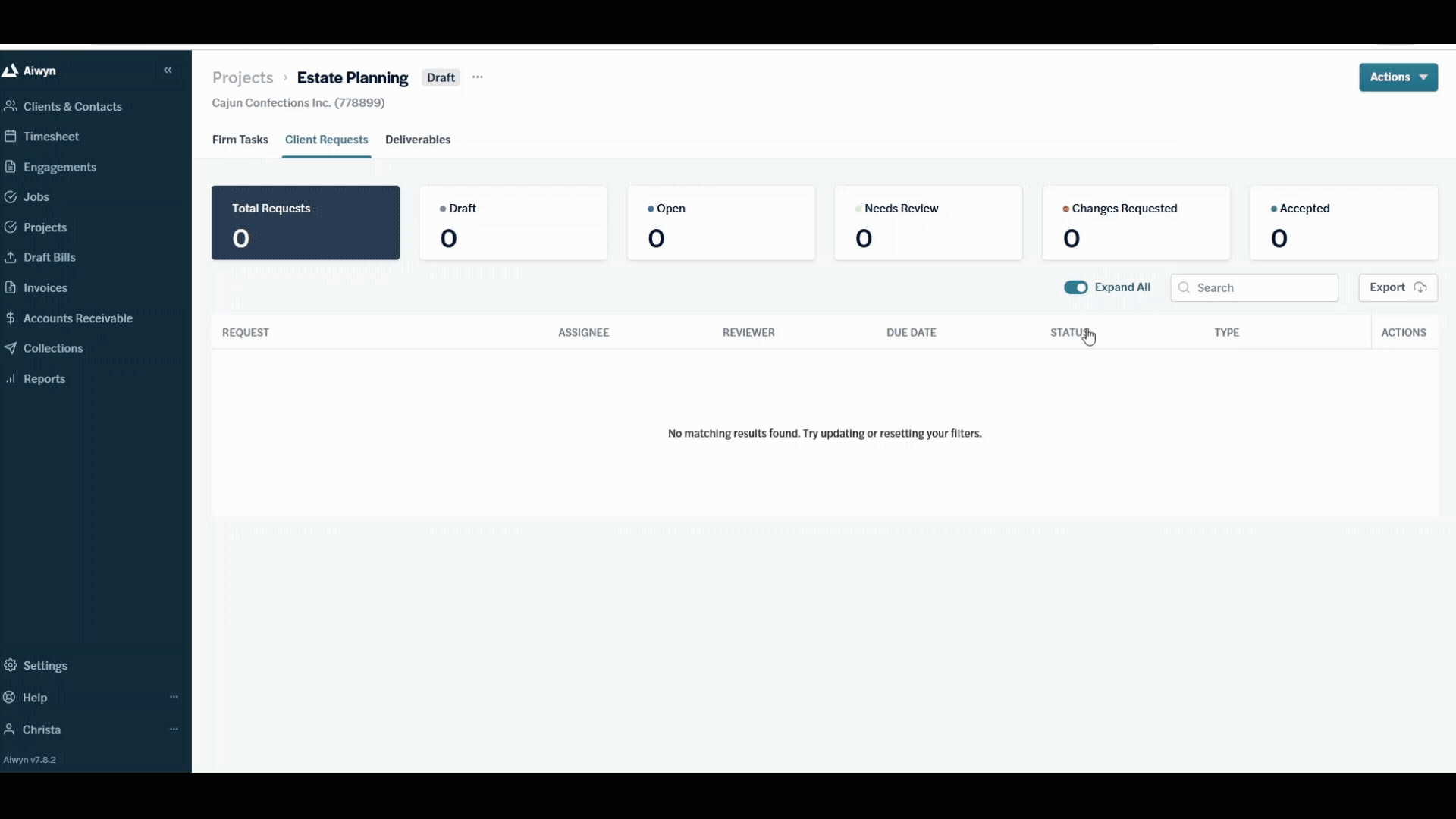 Add client request list from template - gif.gif
